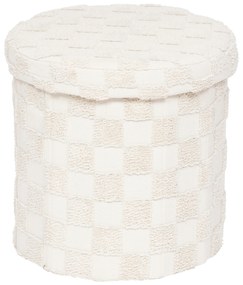Pufa okrągła składana PASTI tuftowana, Ø 38 cm