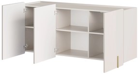 Komoda Malmi 150 cm wisząca - kaszmir / złoty