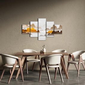 Obraz - Góry we mgle (125x70 cm)