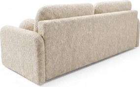 Sofa ZEN Rozkładana Dwuosobowa Beżowa Boucle Japandi
