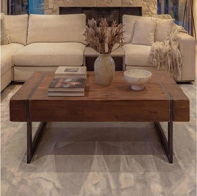 Stolik kawowy MCW-A15a,  brązowy