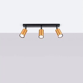 Listwa oświetleniowa WINX 3 czarna/miedziana