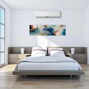 Obraz z kwiatami (170x50 cm)