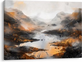 Obraz - Malowanie górskich krajobrazów (70x50 cm)