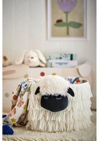 Biały tekstylny dziecięcy kosz na zabawki 40x25x30 cm Dolly – Bloomingville Mini