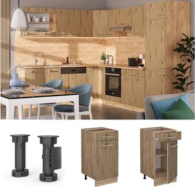 Szafka dolna do kuchni dąb rzemieślniczy 40x46x81.6 r-line