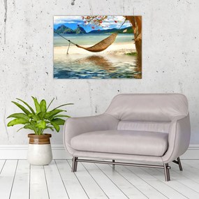 Obraz - Relaks na plaży (70x50 cm)
