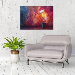 Obraz na szkle - Pomysł (70x50 cm)