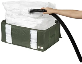Tekstylny pojemnik do przechowywania ubrań próżniowy 65x45x27 cm Ecologik – Compactor