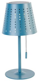 Zewnetrzna Lampa stołowa zewnętrzna niebieska z LED, 3-stopniowa regulacja jasności, ładowanie i zasilanie słoneczne - FerreDesignerski Oswietlenie zewnetrzne