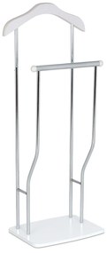 Cichy sługa Dustin chrom / biały, 45 x  108 cm