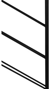 Czarny wiszący metalowy regał na wino liczba butelek 8 36x160x6 cm Malbeo – Light &amp; Living