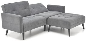 Sofa rozkładana CORNELIUS szara HALMAR