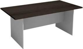 Stół konferencyjny do biura PRIMO GRAY, 180x90 cm, szary/wenge
