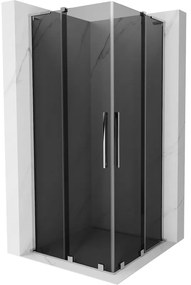 Mexen Velar L Duo kabina prysznicowa rozsuwana 100 x 100 cm, grafit, chrom - 871-100-100-02-43-01