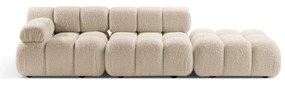 Beżowa sofa modułowa z materiału bouclé 288 cm Bellis – Micadoni