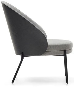 Szary fotel Eamy – Kave Home