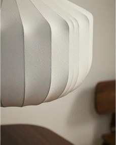 Biała lampa sufitowa z tekstylnym kloszem ø 76 cm Somar – Kave Home