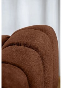 Narożnik (lewostronny/z szezlongiem) w kolorze terakoty Shell – Miuform