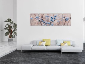 Obraz jagód na krzaku (170x50 cm)