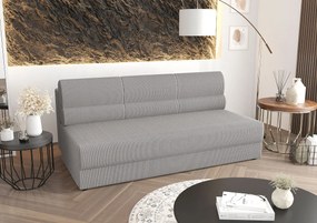 Szara sztruksowa sofa rozkładana E3-S67