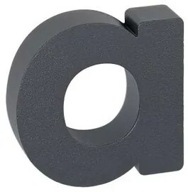 Aluminiowa litera b, 3D, powłoka strukturalna