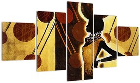 Obraz artystycznego malarstwa starożytnego (125x70 cm)