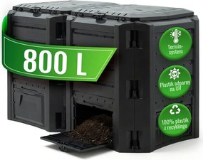 Kompostownik ogrodowy - Compogreen 800 l czarny Prosperplast