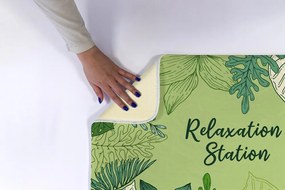 Dywanik antypoślizgowy do łazienki Dywanik antypoślizgowy do łazienki Zielony Liście