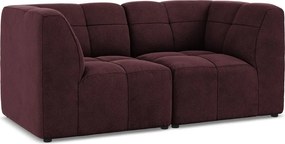 Bordowa aksamitna sofa 180 cm Aloha – Makamii