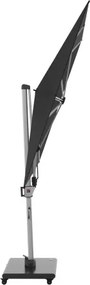 HYPERION 330 x 240 PRESTIGE - luksusowy huśtawkowy parasol ogrodowy z bocznym drążkiem : Kolor parasola - Czarny