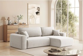 Uniwersalny narożnik z funkcją spania, do salonu, CAPRI L, beżowy