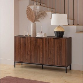 Bufet kolumnowy Auri 3-drzwiowy kolor Orzech