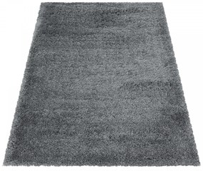 Dywan shaggy Fluffy Super Soft  jasny szary 120 cm x 170 cm