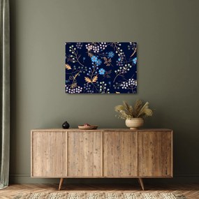 Obraz na szkle - Jesienne kwiaty (70x50 cm)