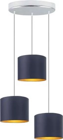 Lampa wisząca nad stół na chromowanym stelażu - S2-Z21