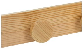 Wieszak ścienny z litego drewna sosnowego w naturalnym kolorze 40 cm Anillos – Casa Selección