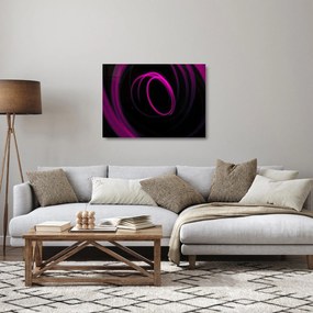 Obraz na szkle - fioletowe kreski (70x50 cm)