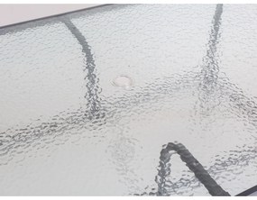 Happy Green Stół ogrodowy ze szklanym blatem Verre, 150 x 90 x 72 cm