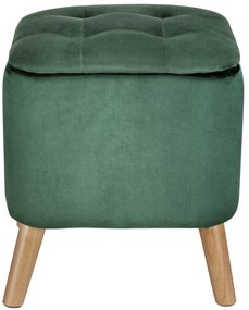 Pufa do salonu EMMA, welurowa, z miejscem do przechowywania, 42, 5 cm, WENKO