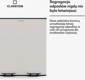 Klarstein EcoVista kosz na odpady z pojemnikiem na odpady bio 40 l