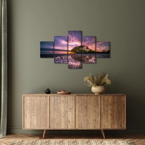 Obraz drzewa na plaży (125x70 cm)