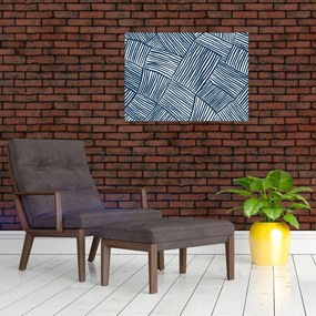 Obraz na szkle - linia 3D (70x50 cm)