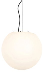 Zewnetrzna Nowoczesna wisząca lampa zewnętrzna biała 35 cm IP44 - Nura Nowoczesny Oswietlenie zewnetrzne