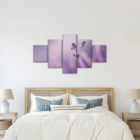 Obraz - Fioletowe motyle (125x70 cm)