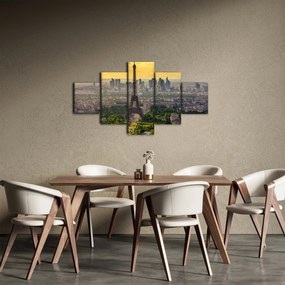Obraz - Panorama Paryża (125x70 cm)