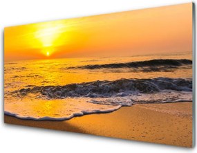 Panel Szklany do Kuchni Cichy Wieczór Nad Morzem