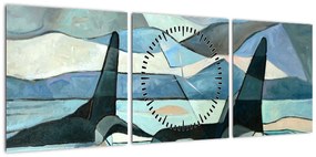 Obraz - Orka (z zegarem) (90x30 cm)