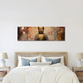 Obraz - Budda, malarstwo (170x50 cm)