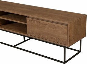 Stolik pod telewizor Rodez Walnut and Black II, L